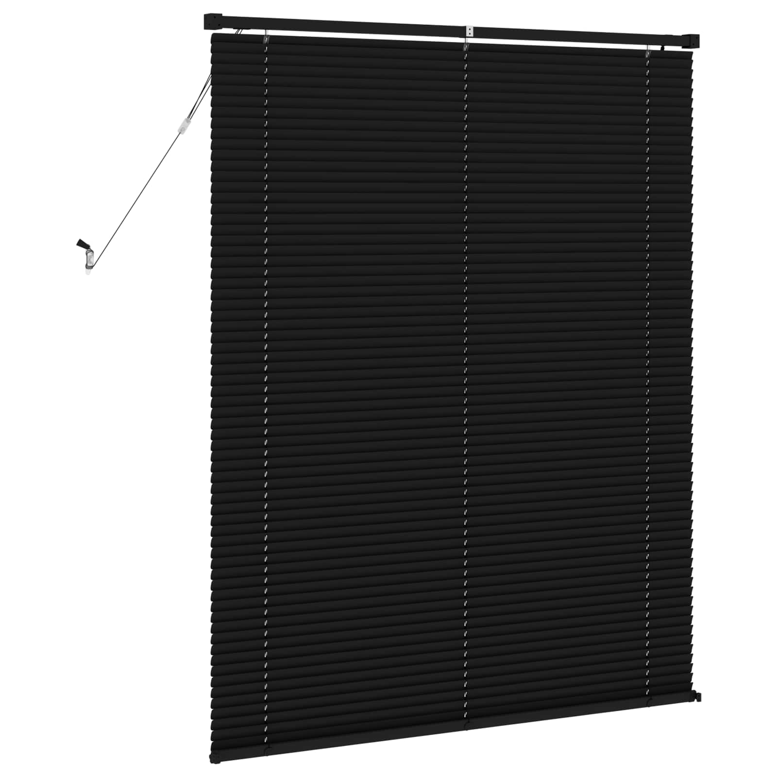 vidaXL Żaluzja wenecka Czarny 150 x 110 cm 25 mm PVC