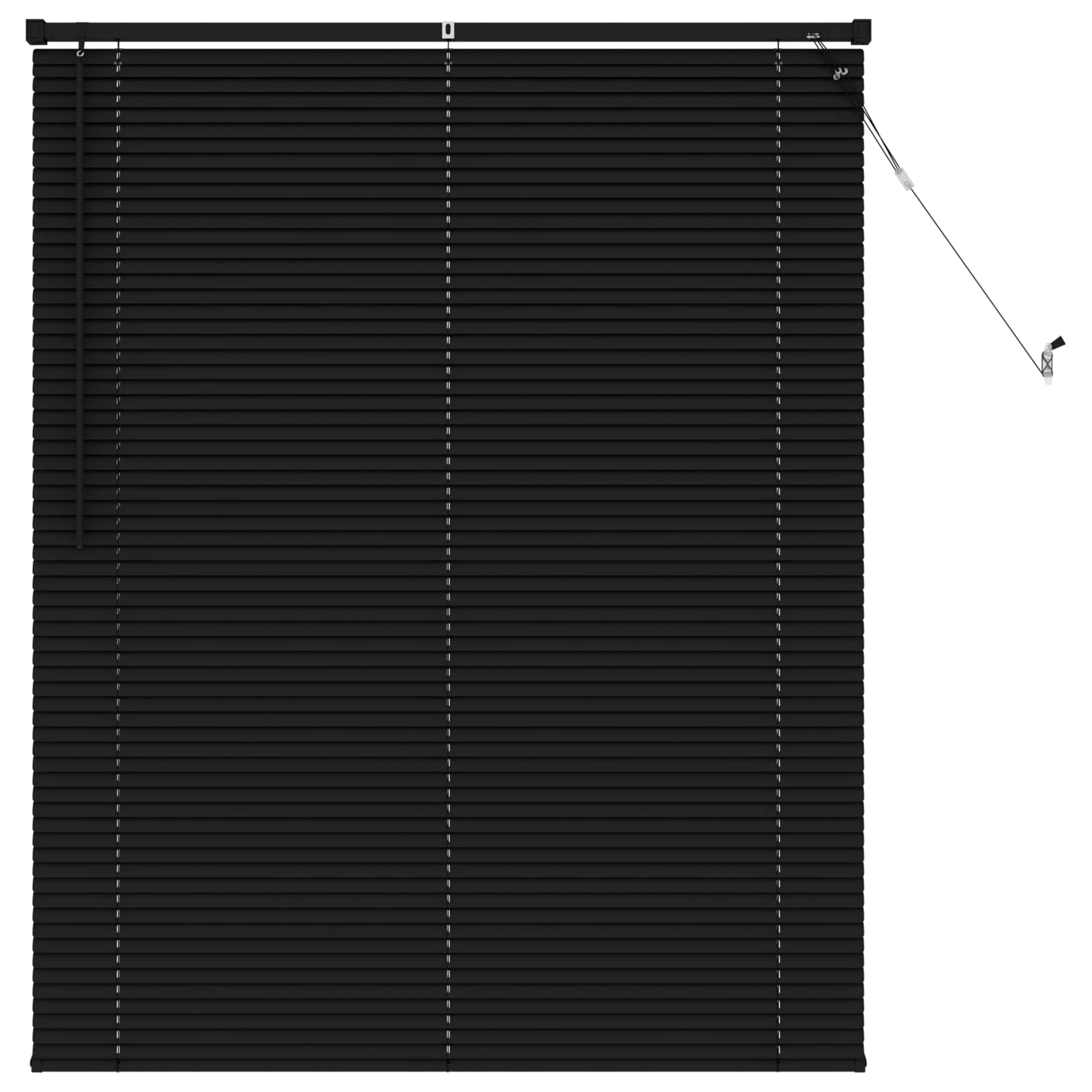 vidaXL Żaluzja wenecka Czarny 150 x 120 cm 25 mm PVC