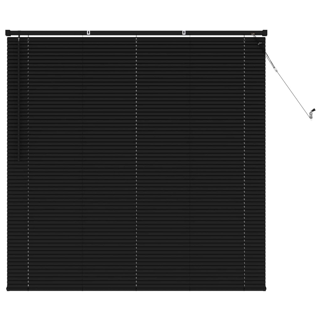 vidaXL Żaluzja wenecka Czarny 150 x 150 cm 25 mm PVC