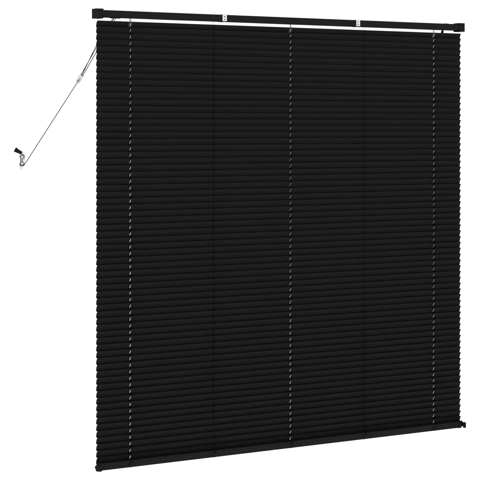 vidaXL Żaluzja wenecka Czarny 150 x 160 cm 25 mm PVC