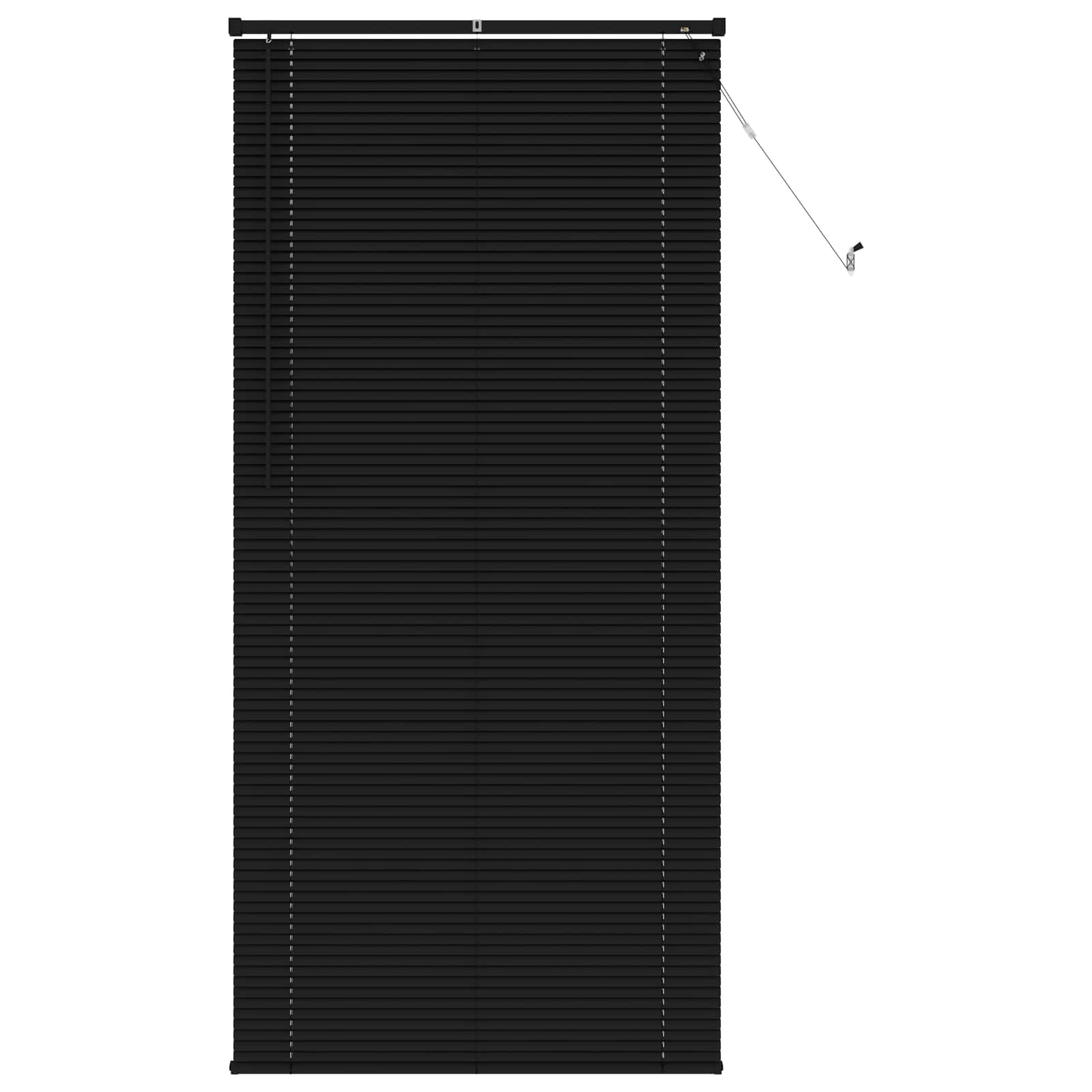 vidaXL Żaluzja wenecka Czarny 213 x 70 cm 25 mm PVC