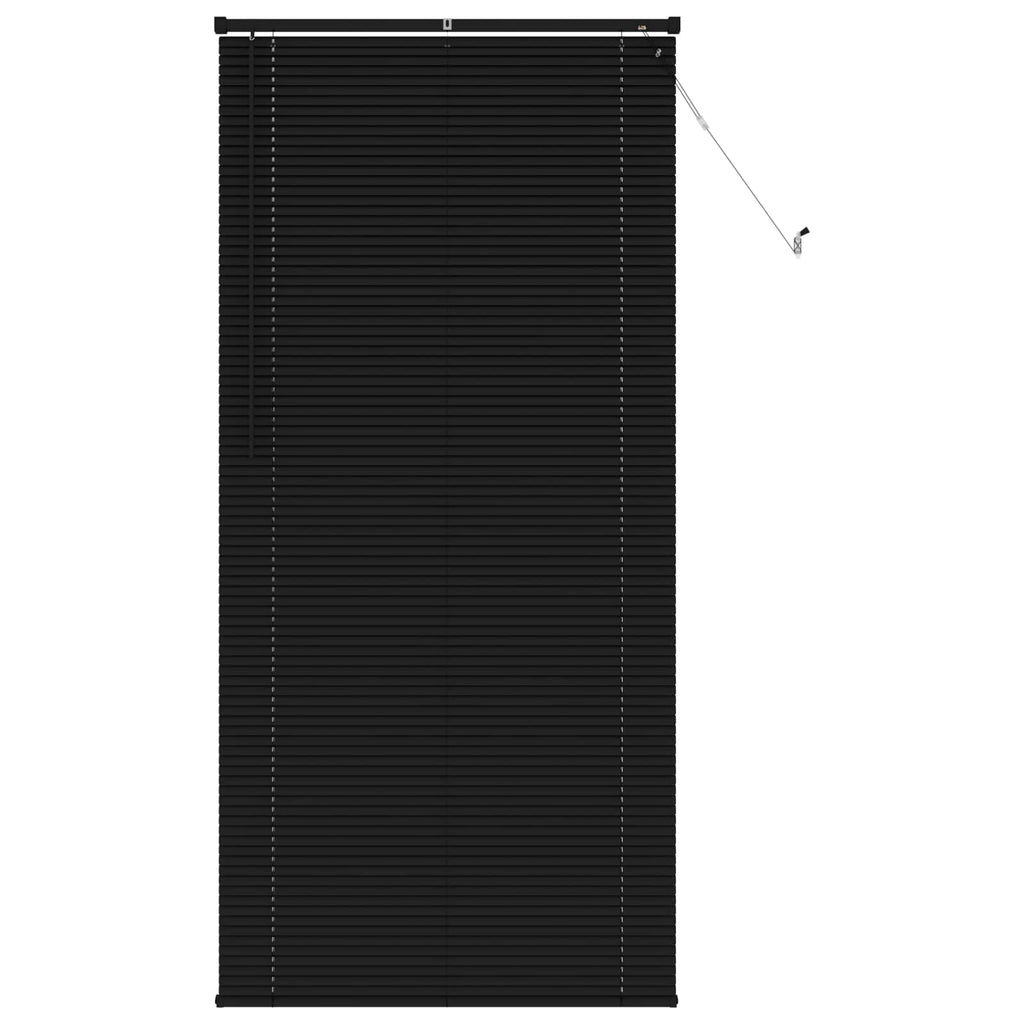 vidaXL Żaluzja wenecka Czarny 213 x 90 cm 25 mm PVC