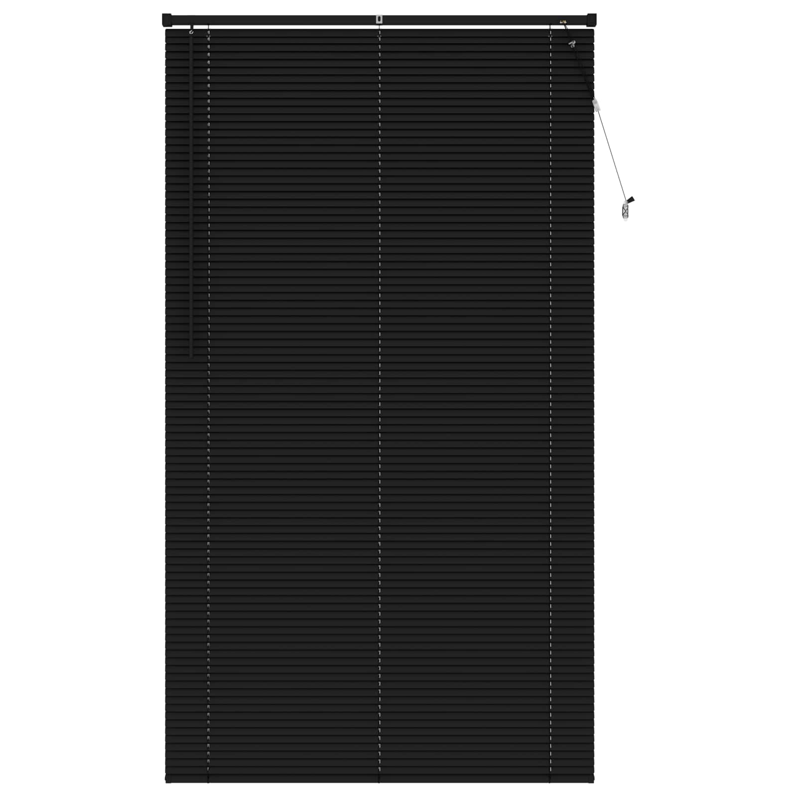 vidaXL Żaluzja wenecka Czarny 213 x 120 cm 25 mm PVC