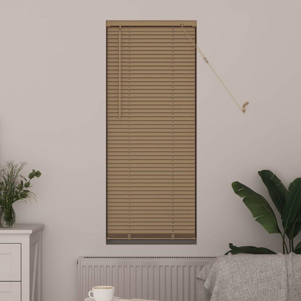 vidaXL Żaluzja wenecka Jasnobrązowy ze wzorem 150 x 50 cm 25 mm PVC