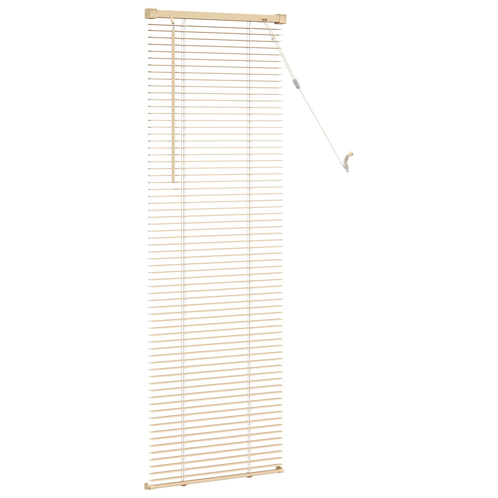 vidaXL Żaluzja wenecka Jasnobrązowy ze wzorem 150 x 50 cm 25 mm PVC