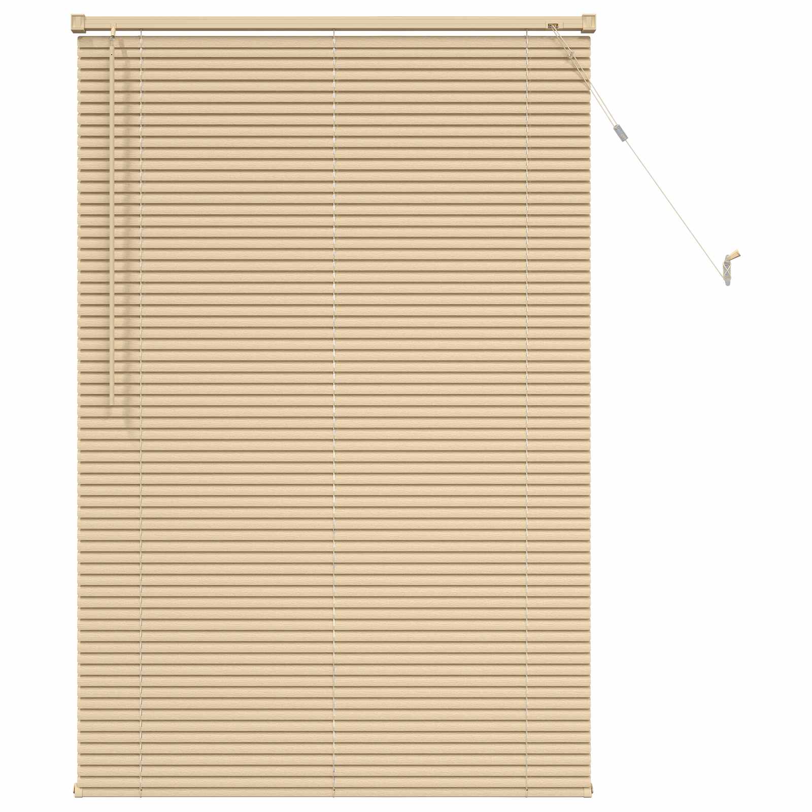 vidaXL Żaluzja wenecka Jasnobrązowy ze wzorem 150 x 80 cm 25 mm PVC