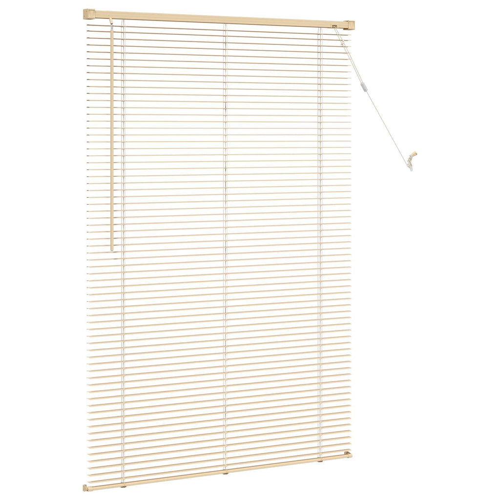 vidaXL Żaluzja wenecka Jasnobrązowy ze wzorem 150 x 90 cm 25 mm PVC