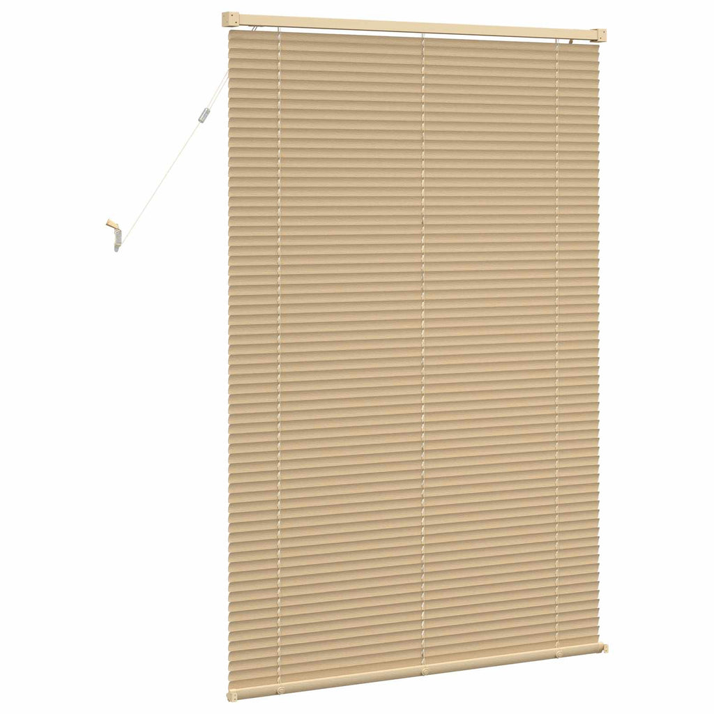 vidaXL Żaluzja wenecka Jasnobrązowy ze wzorem 150 x 90 cm 25 mm PVC