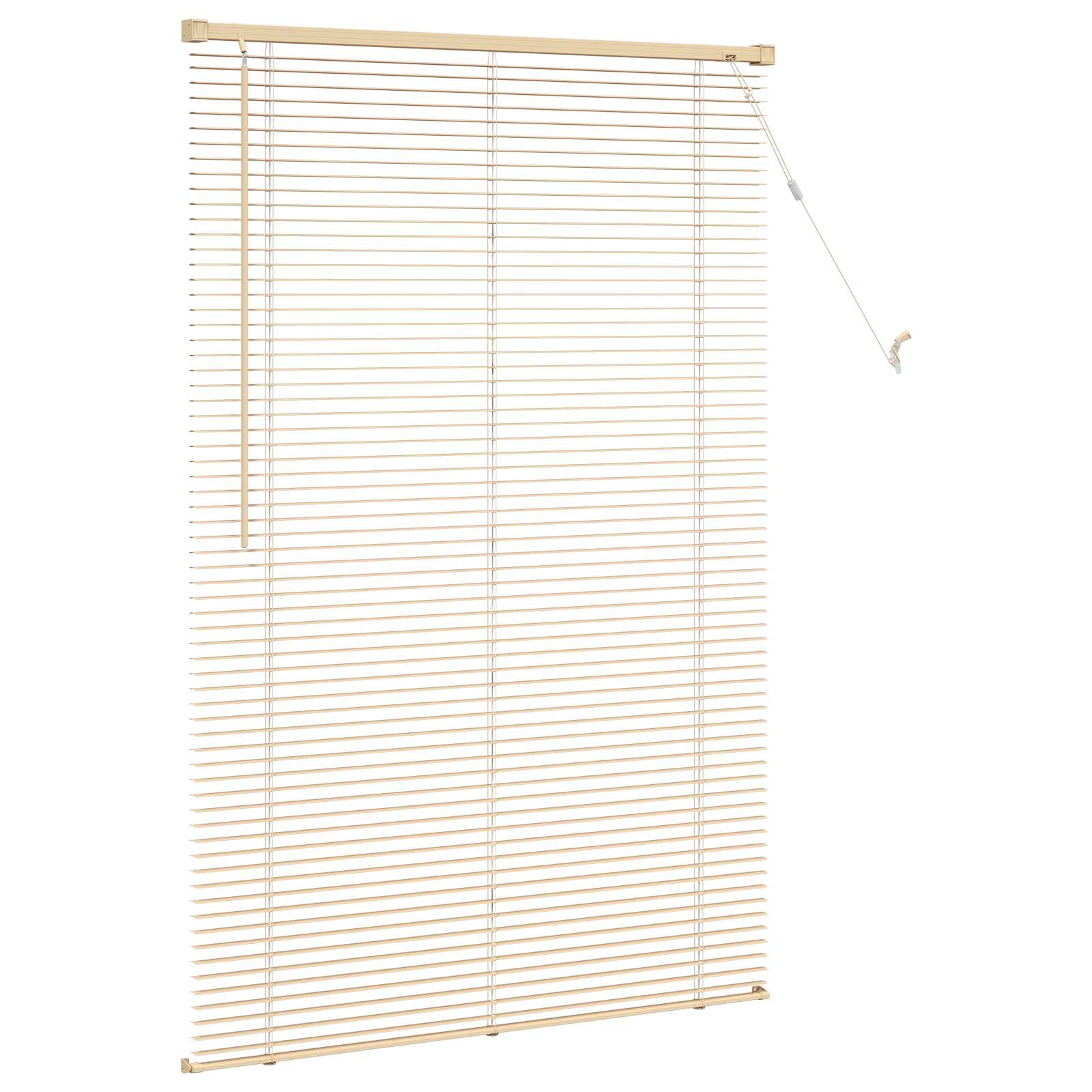 vidaXL Żaluzja wenecka Jasnobrązowy ze wzorem 150 x 100 cm 25 mm PVC