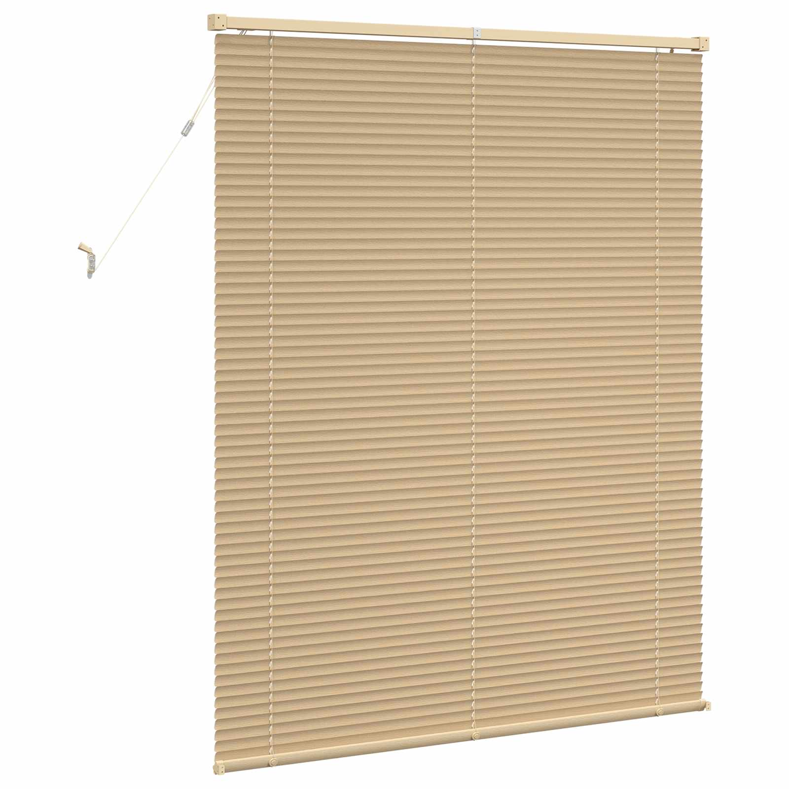vidaXL Żaluzja wenecka Jasnobrązowy ze wzorem 150 x 110 cm 25 mm PVC