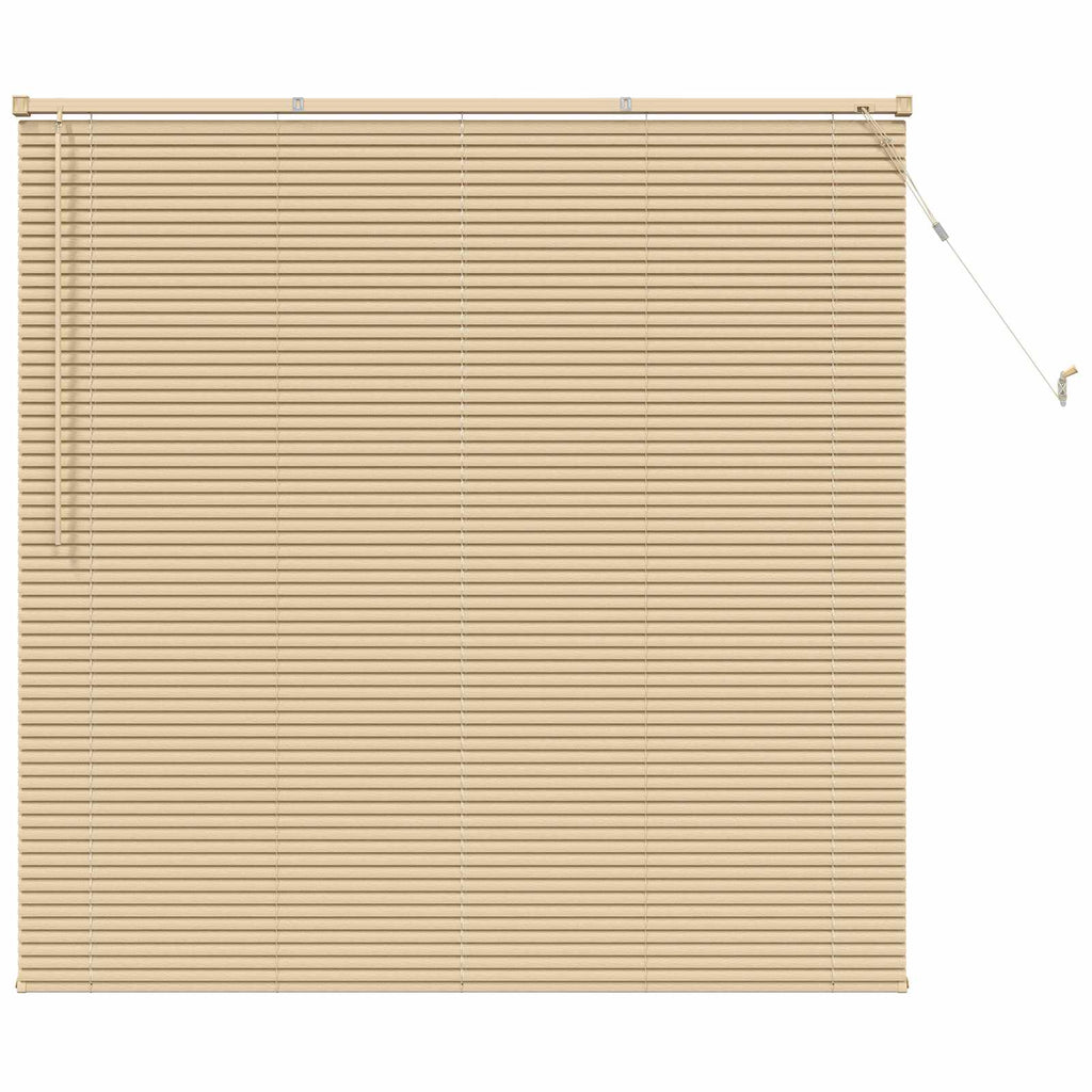 vidaXL Żaluzja wenecka Jasnobrązowy ze wzorem 150 x 130 cm 25 mm PVC