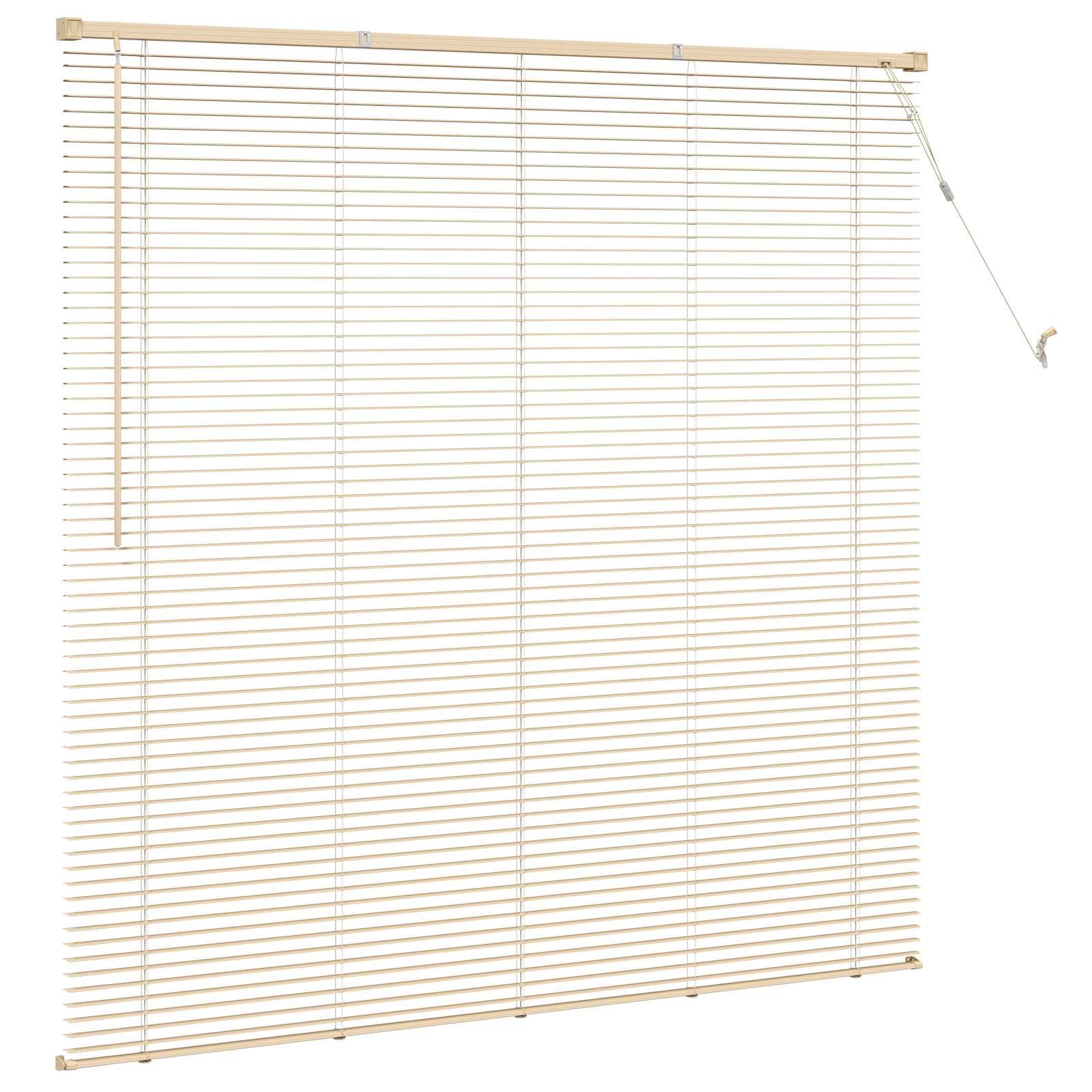vidaXL Żaluzja wenecka Jasnobrązowy ze wzorem 150 x 160 cm 25 mm PVC