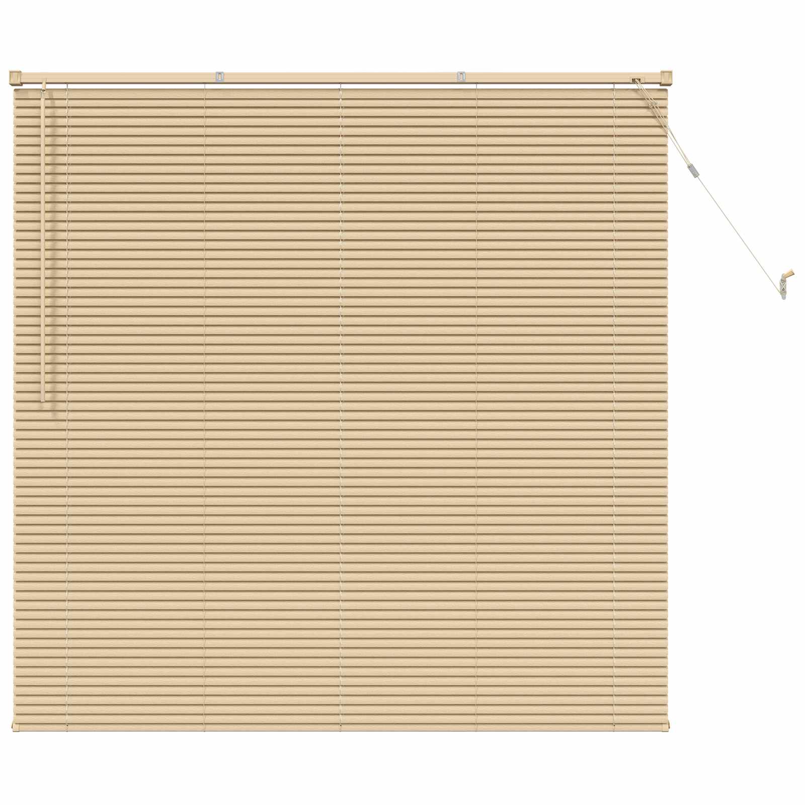 vidaXL Żaluzja wenecka Jasnobrązowy ze wzorem 150 x 160 cm 25 mm PVC