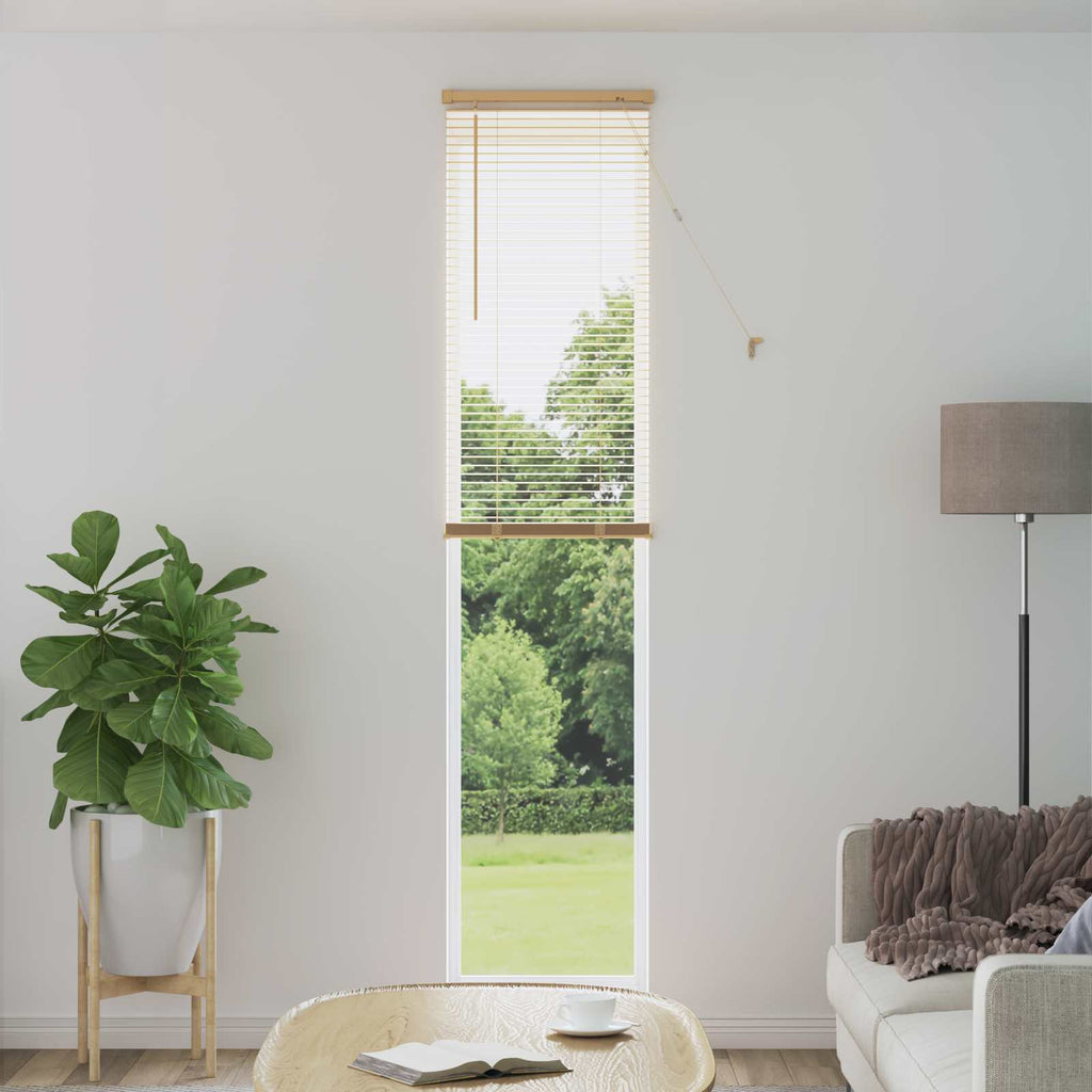 vidaXL Żaluzja wenecka Jasnobrązowy ze wzorem 213 x 60 cm 25 mm PVC
