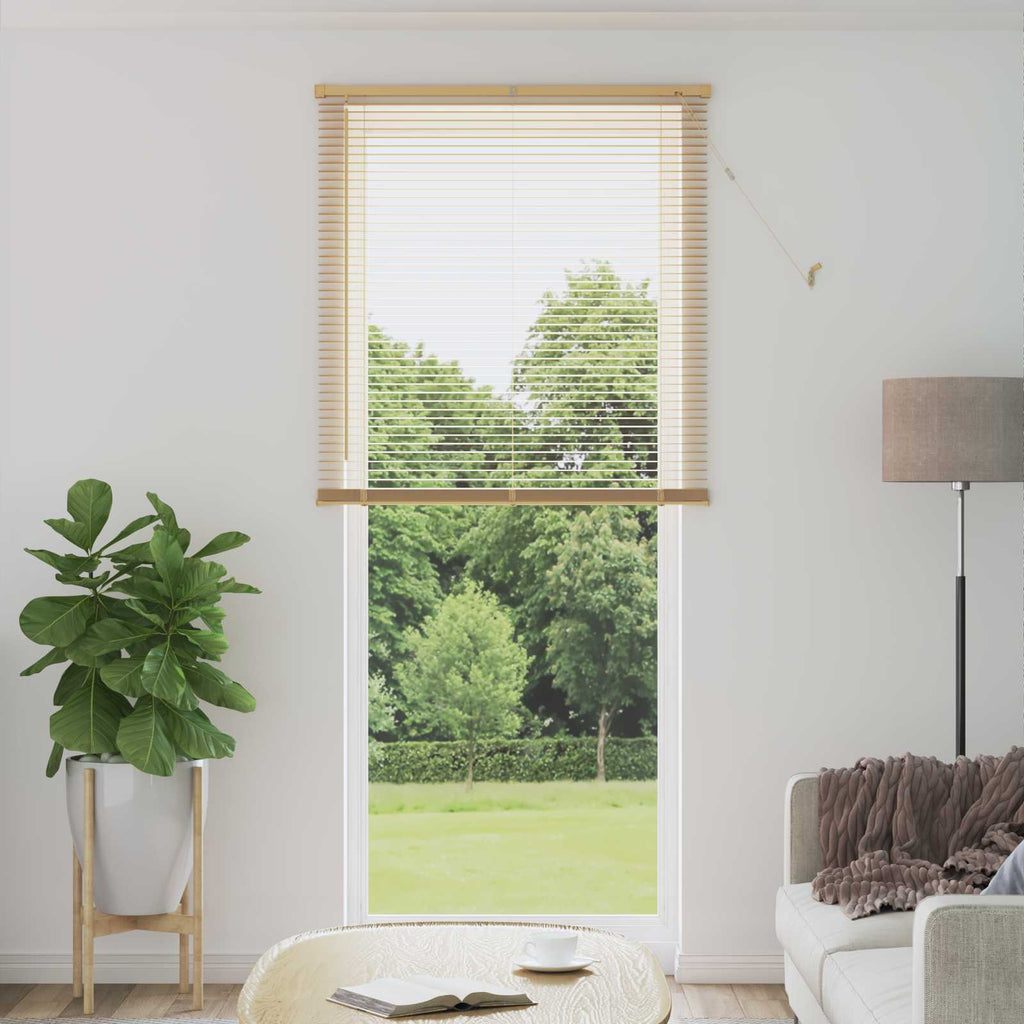 vidaXL Żaluzja wenecka Jasnobrązowy ze wzorem 213 x 100 cm 25 mm PVC