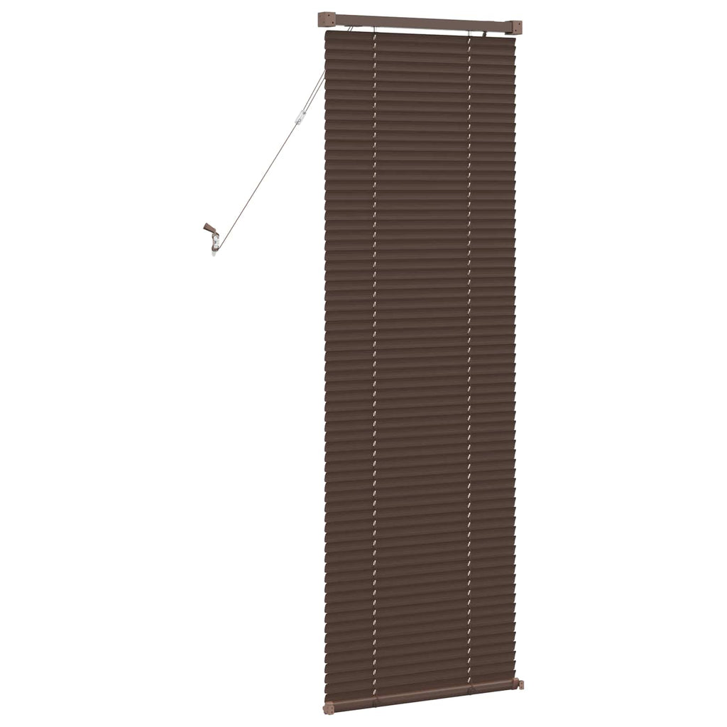 vidaXL Żaluzja wenecka Ciemnobrązowy ze wzorem 150 x 50 cm 25 mm PVC