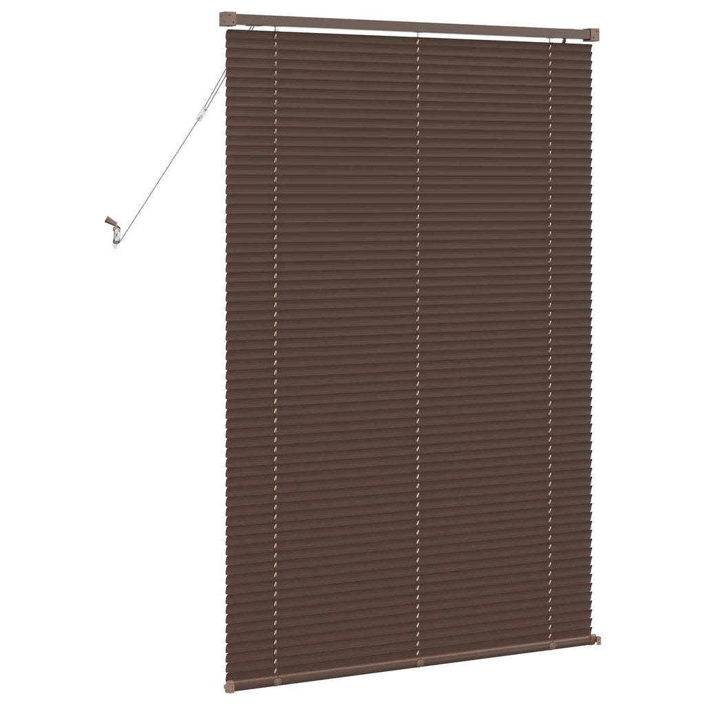 vidaXL Żaluzja wenecka Ciemnobrązowy ze wzorem 150 x 80 cm 25 mm PVC