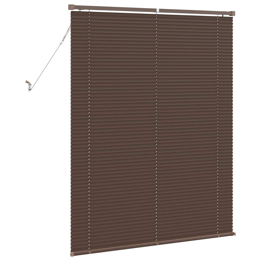 vidaXL Żaluzja wenecka Ciemnobrązowy ze wzorem 150 x 120 cm 25 mm PVC