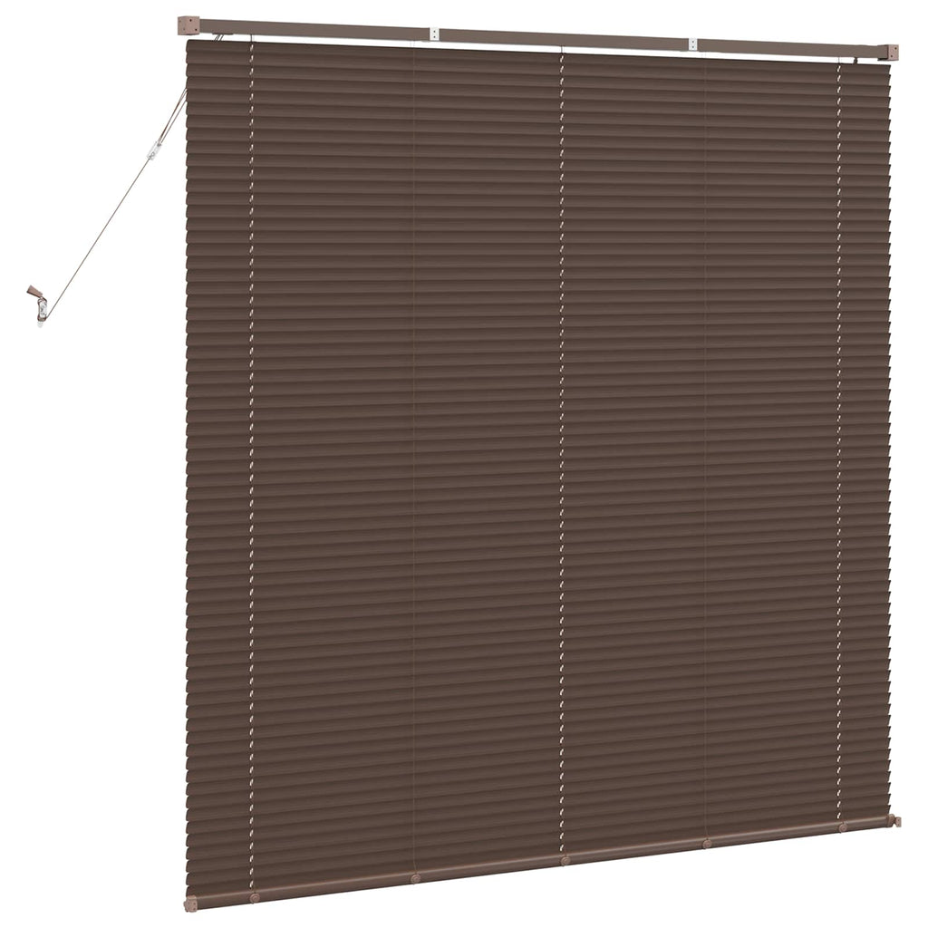 vidaXL Żaluzja wenecka Ciemnobrązowy ze wzorem 150 x 130 cm 25 mm PVC