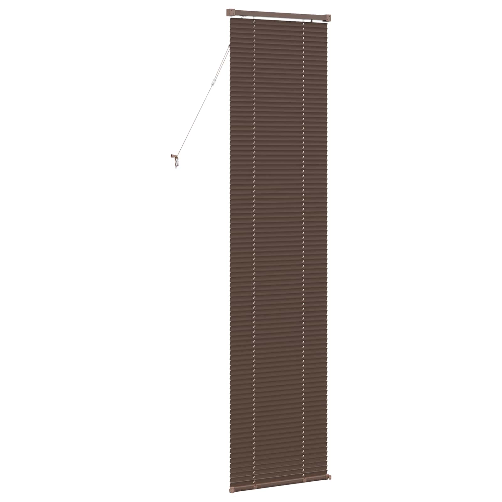 vidaXL Żaluzja wenecka Ciemnobrązowy ze wzorem 213 x 50 cm 25 mm PVC