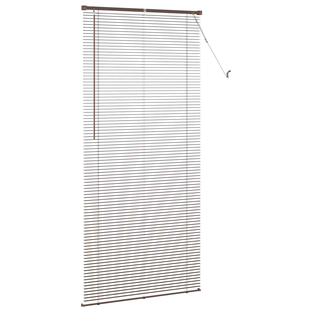 vidaXL Żaluzja wenecka Ciemnobrązowy ze wzorem 213 x 90 cm 25 mm PVC