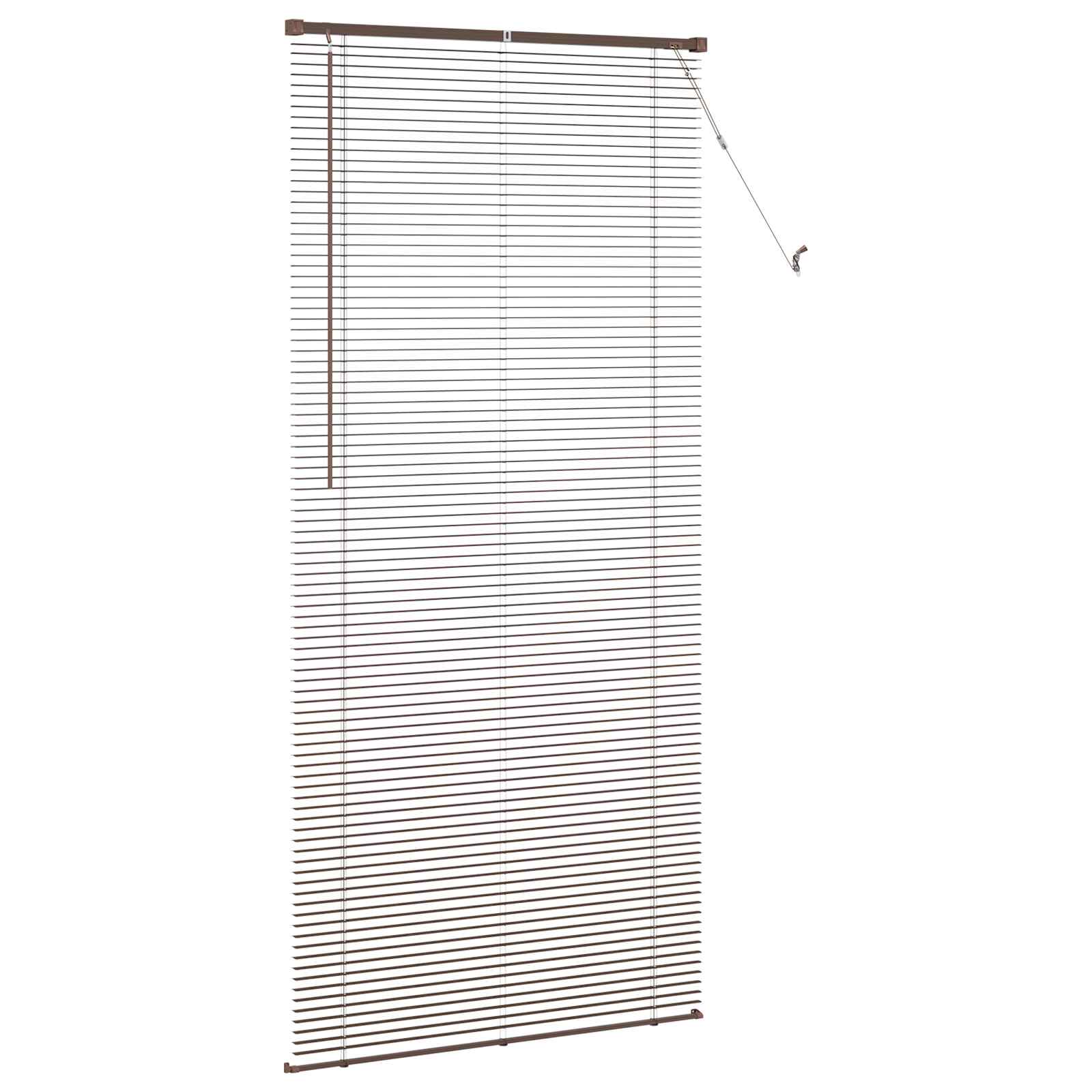 vidaXL Żaluzja wenecka Ciemnobrązowy ze wzorem 213 x 90 cm 25 mm PVC