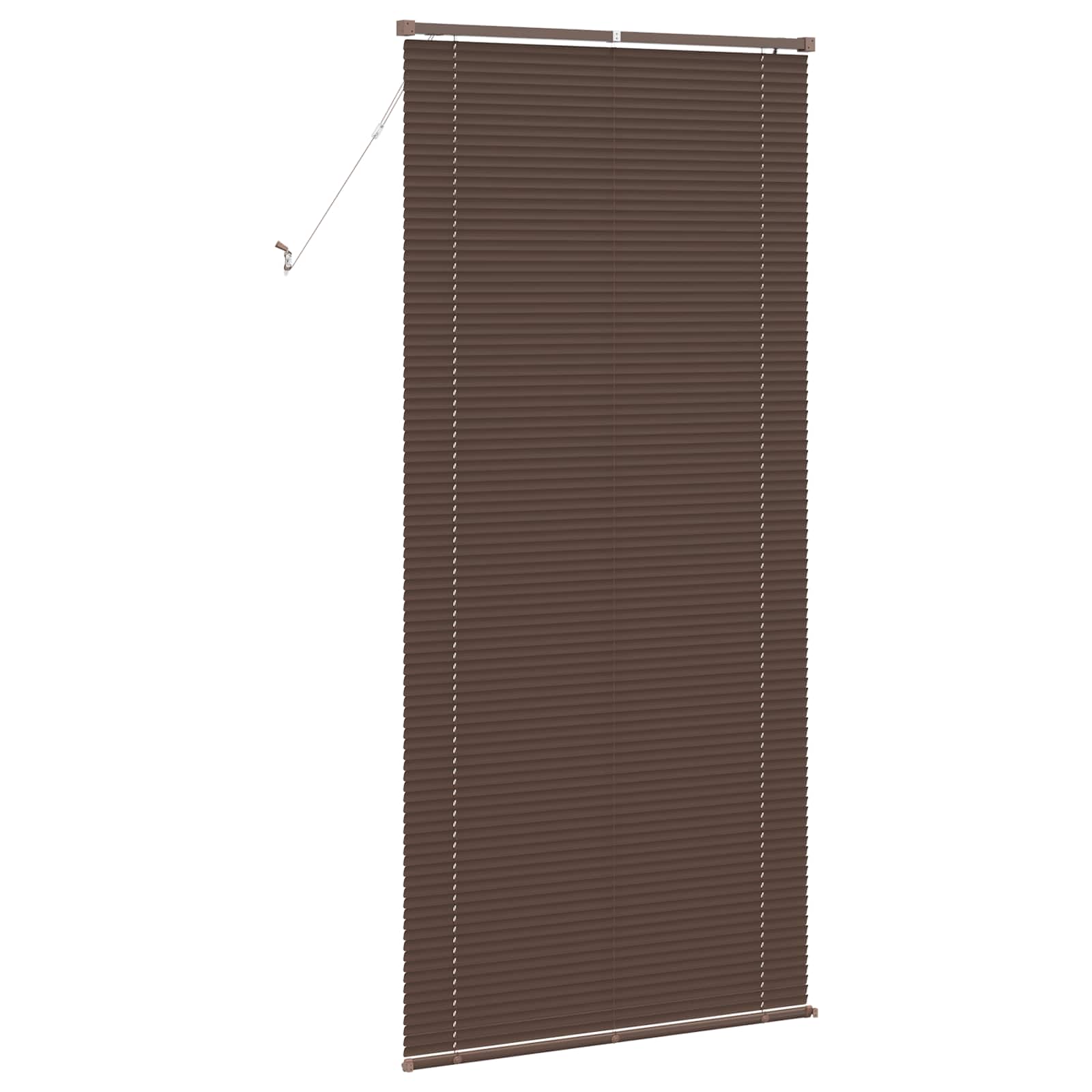 vidaXL Żaluzja wenecka Ciemnobrązowy ze wzorem 213 x 90 cm 25 mm PVC