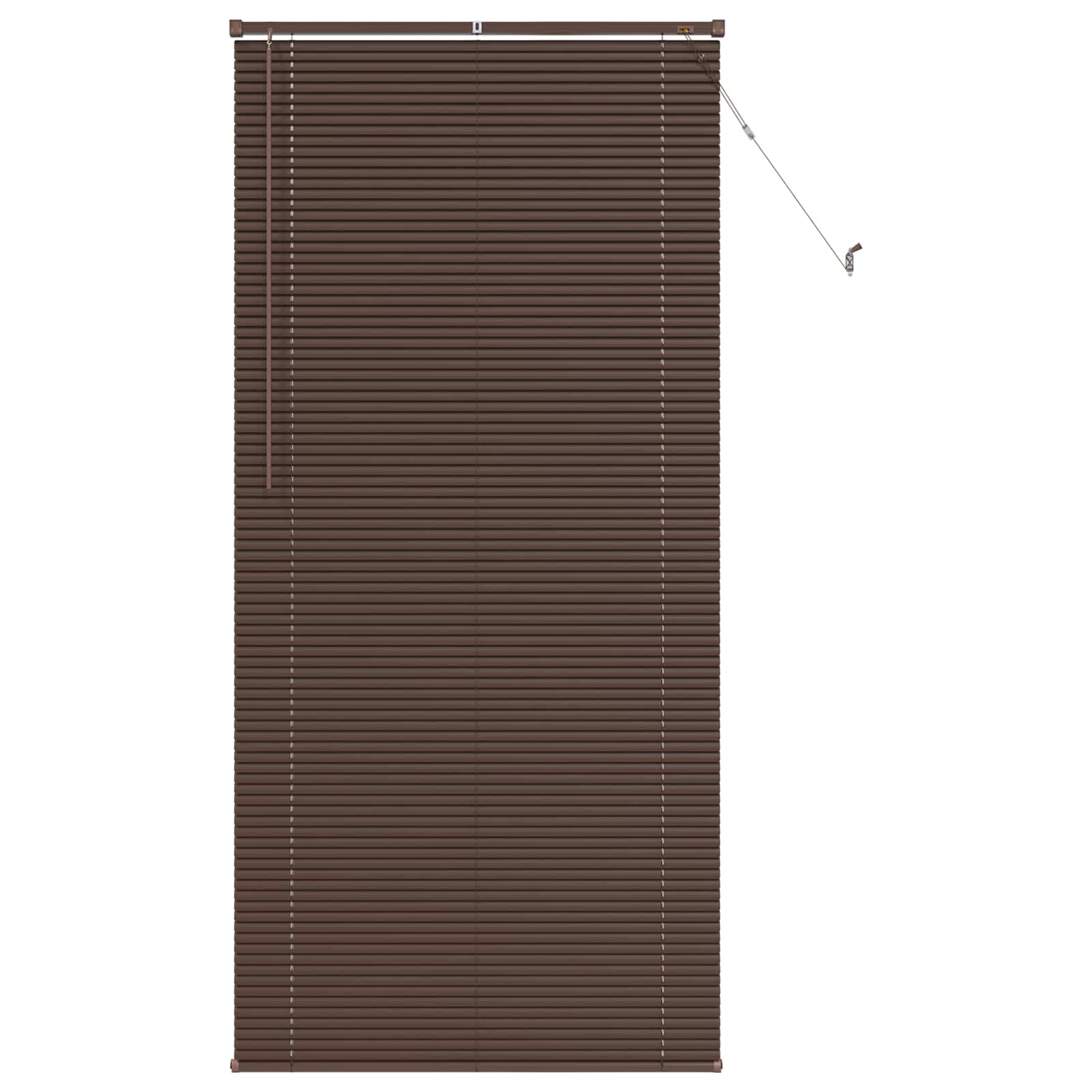 vidaXL Żaluzja wenecka Ciemnobrązowy ze wzorem 213 x 90 cm 25 mm PVC