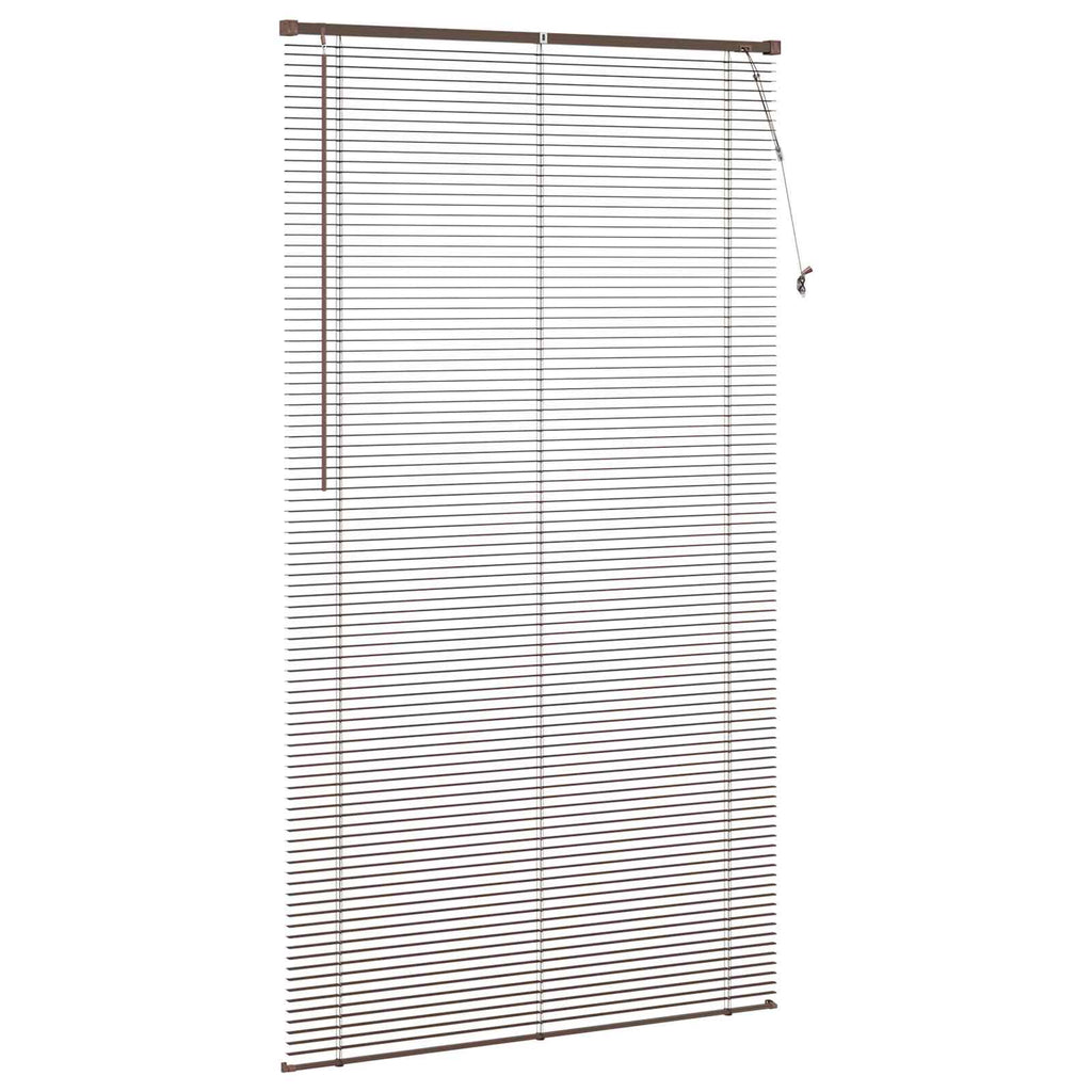 vidaXL Żaluzja wenecka Ciemnobrązowy ze wzorem 213 x 120 cm 25 mm PVC