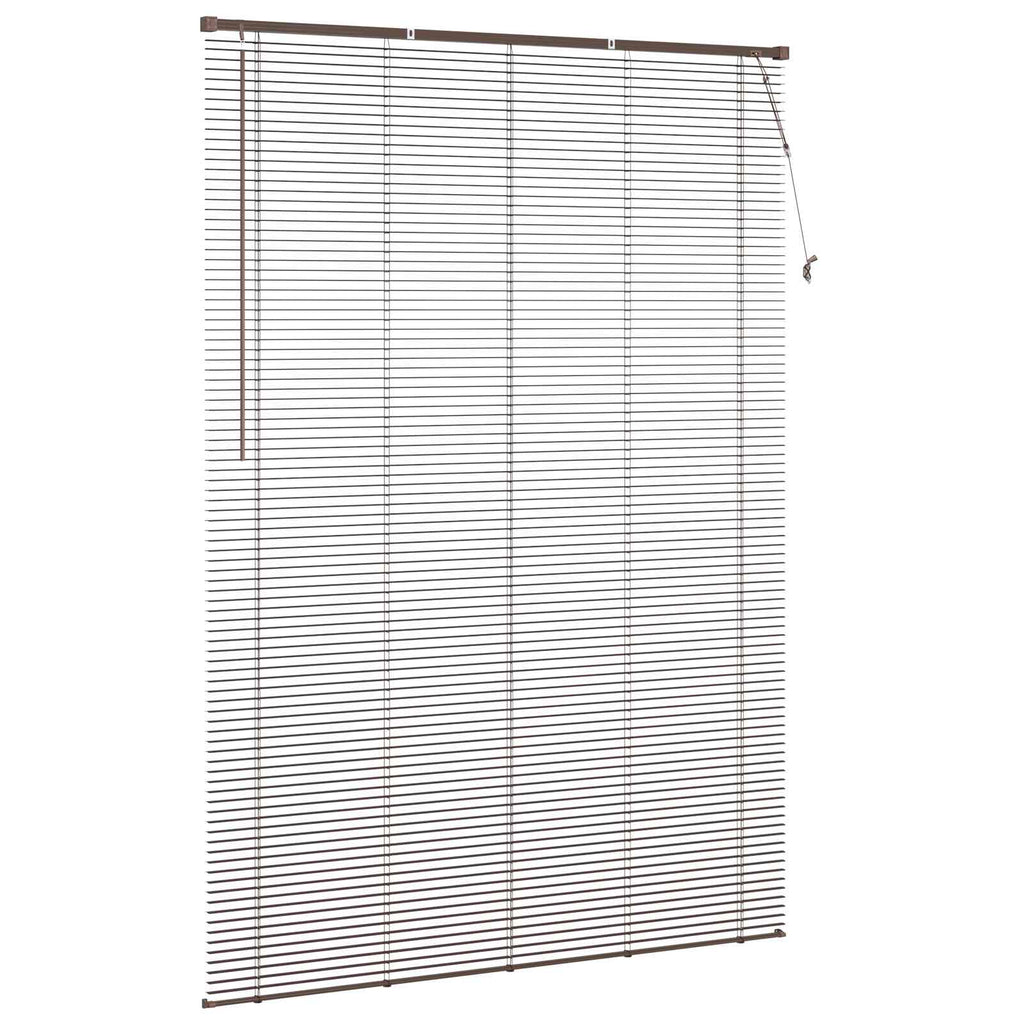 vidaXL Żaluzja wenecka Ciemnobrązowy ze wzorem 213 x 130 cm 25 mm PVC