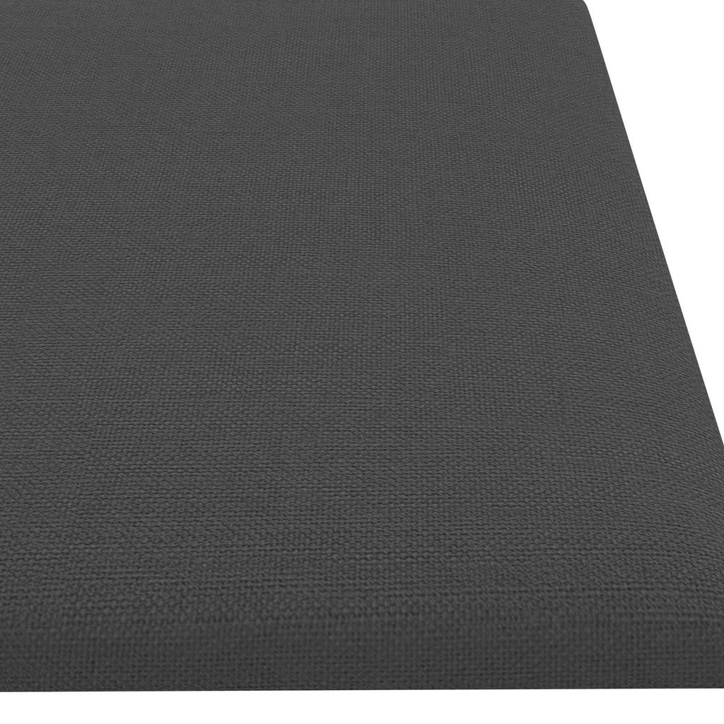 vidaXL Wejściowy zagłówek 12 pcs 60 x 15 cm Ciemnoszary tkanina