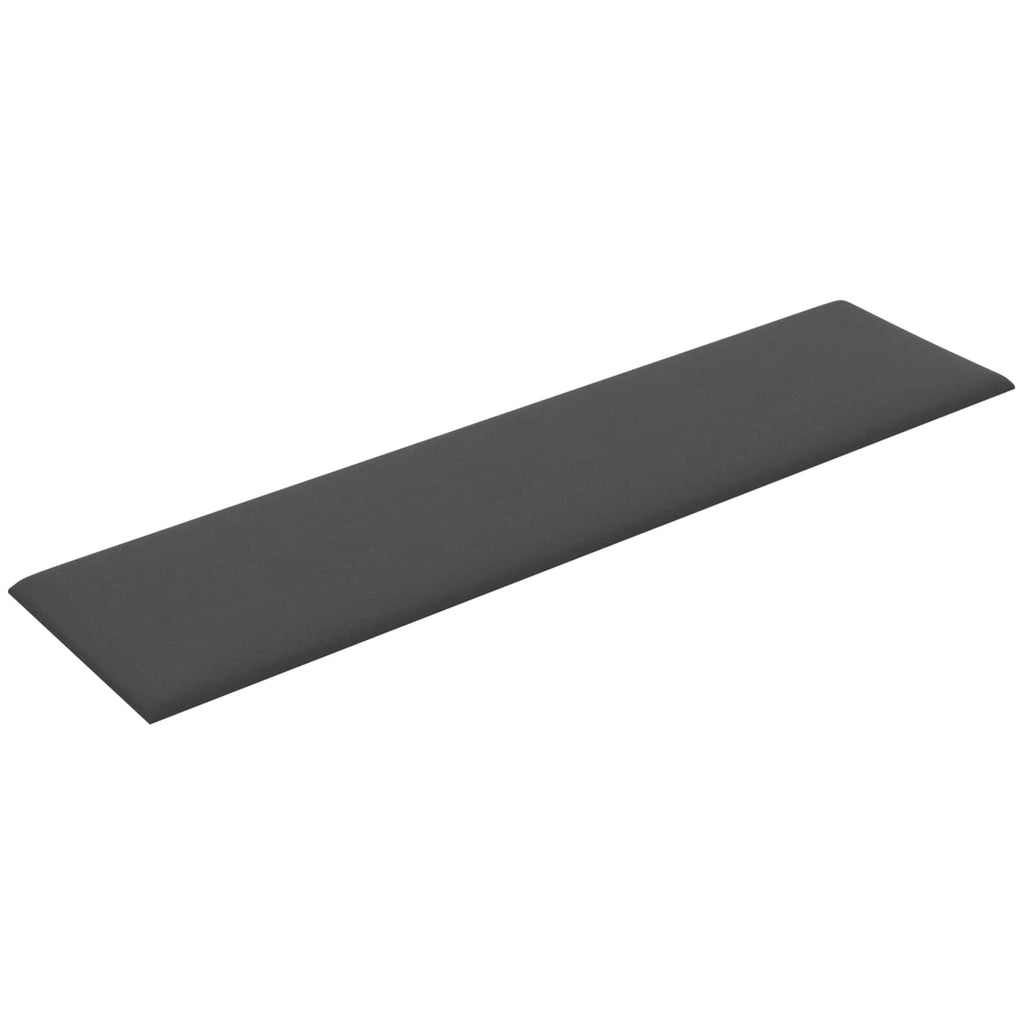 vidaXL Wejściowy zagłówek 12 pcs 60 x 15 cm Ciemnoszary tkanina