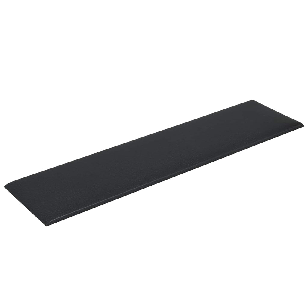 vidaXL Wejściowy zagłówek 12 pcs 60 x 15 cm Czarny tkanina