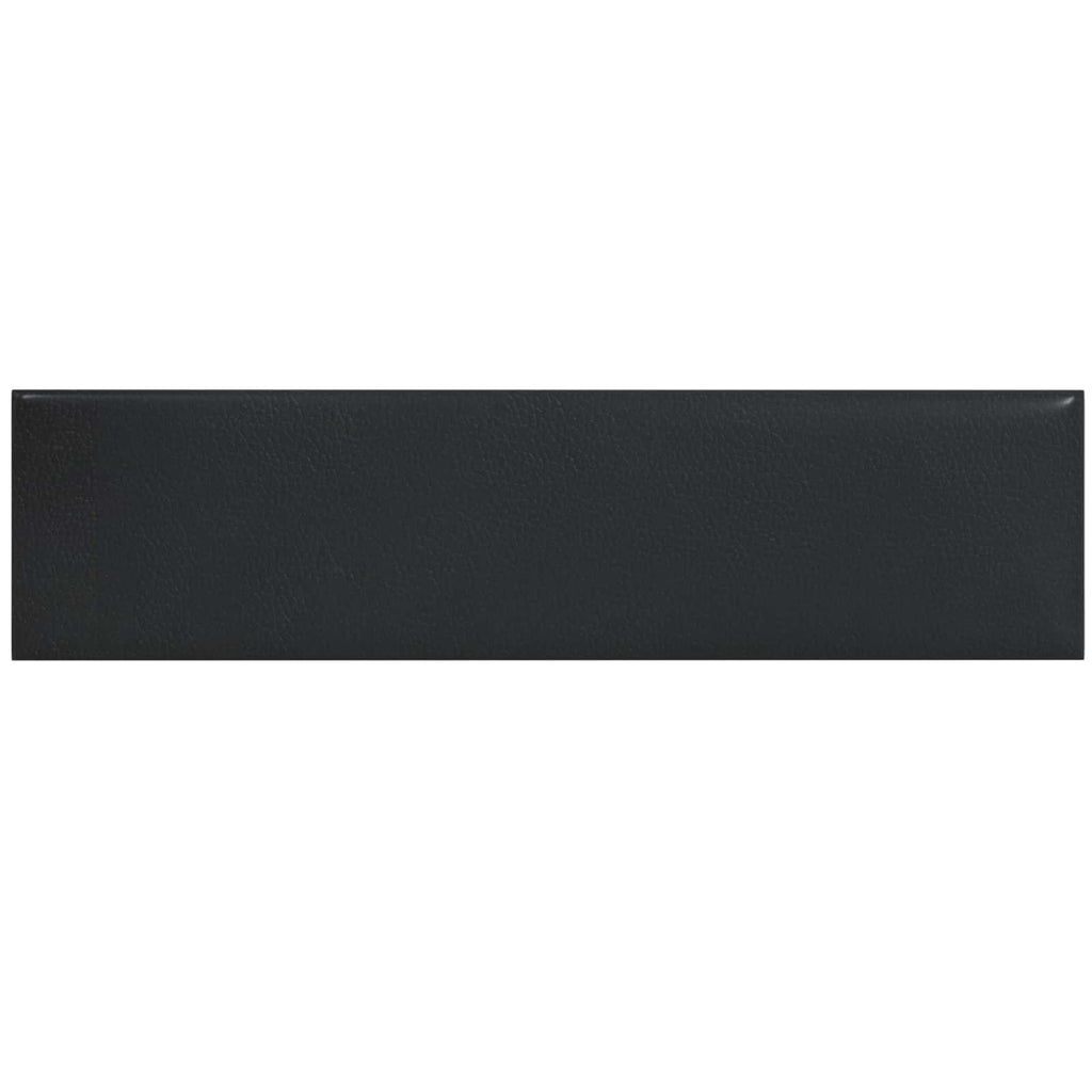 vidaXL Wejściowy zagłówek 12 pcs 60 x 15 cm Czarny tkanina