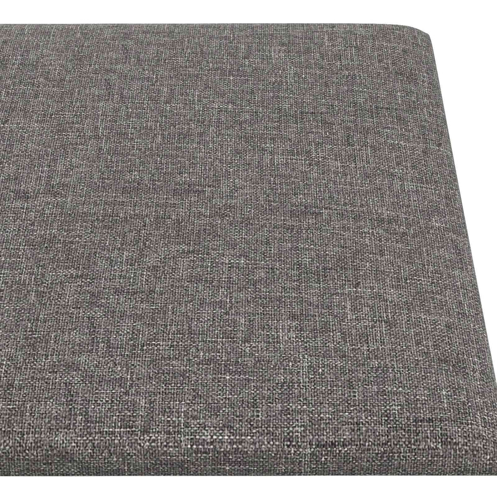 vidaXL Wejściowy zagłówek 12 pcs 90 x 15 cm Jasnoszary tkanina