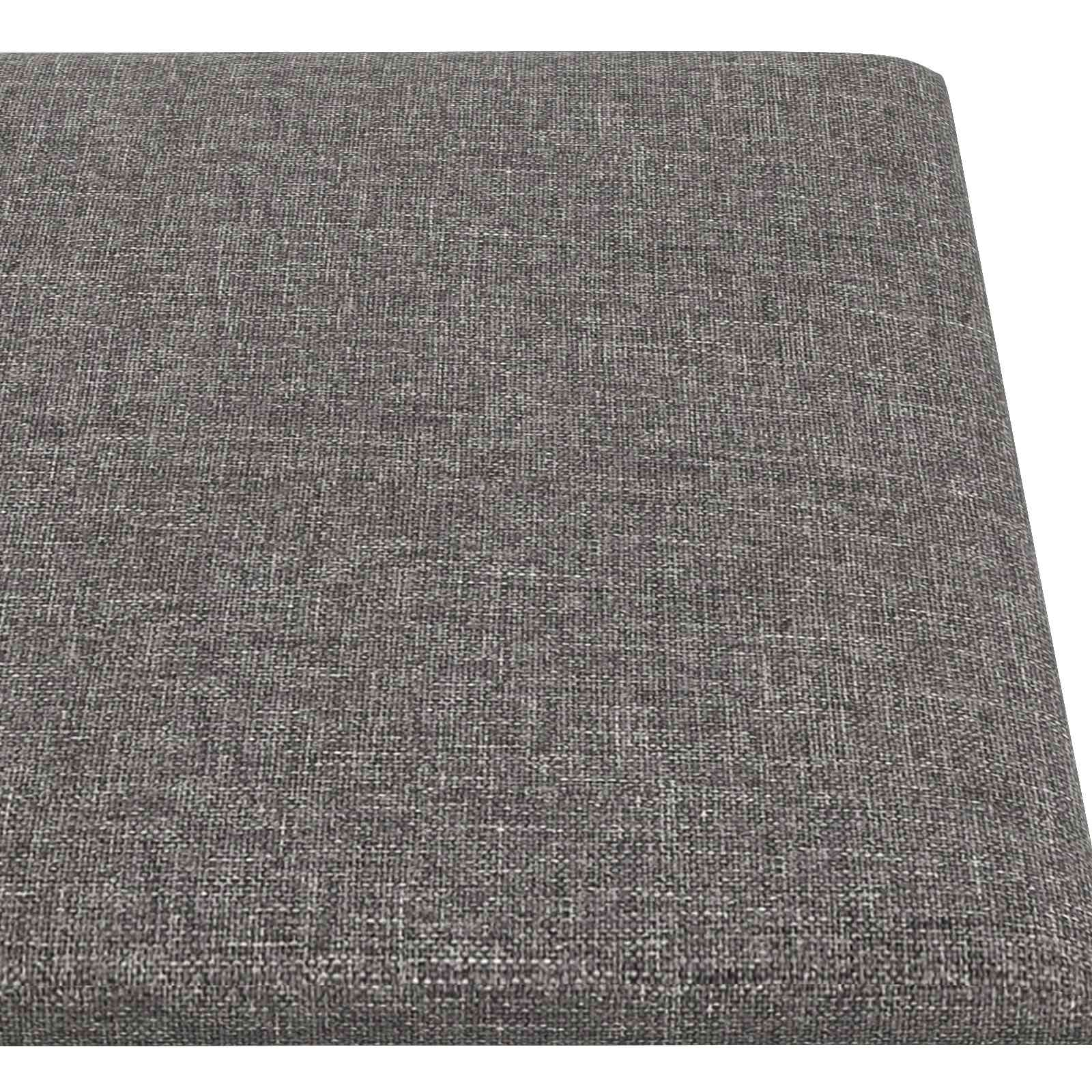 vidaXL Wejściowy zagłówek 12 pcs 90 x 15 cm Jasnoszary tkanina