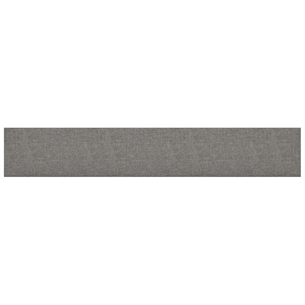 vidaXL Wejściowy zagłówek 12 pcs 90 x 15 cm Jasnoszary tkanina