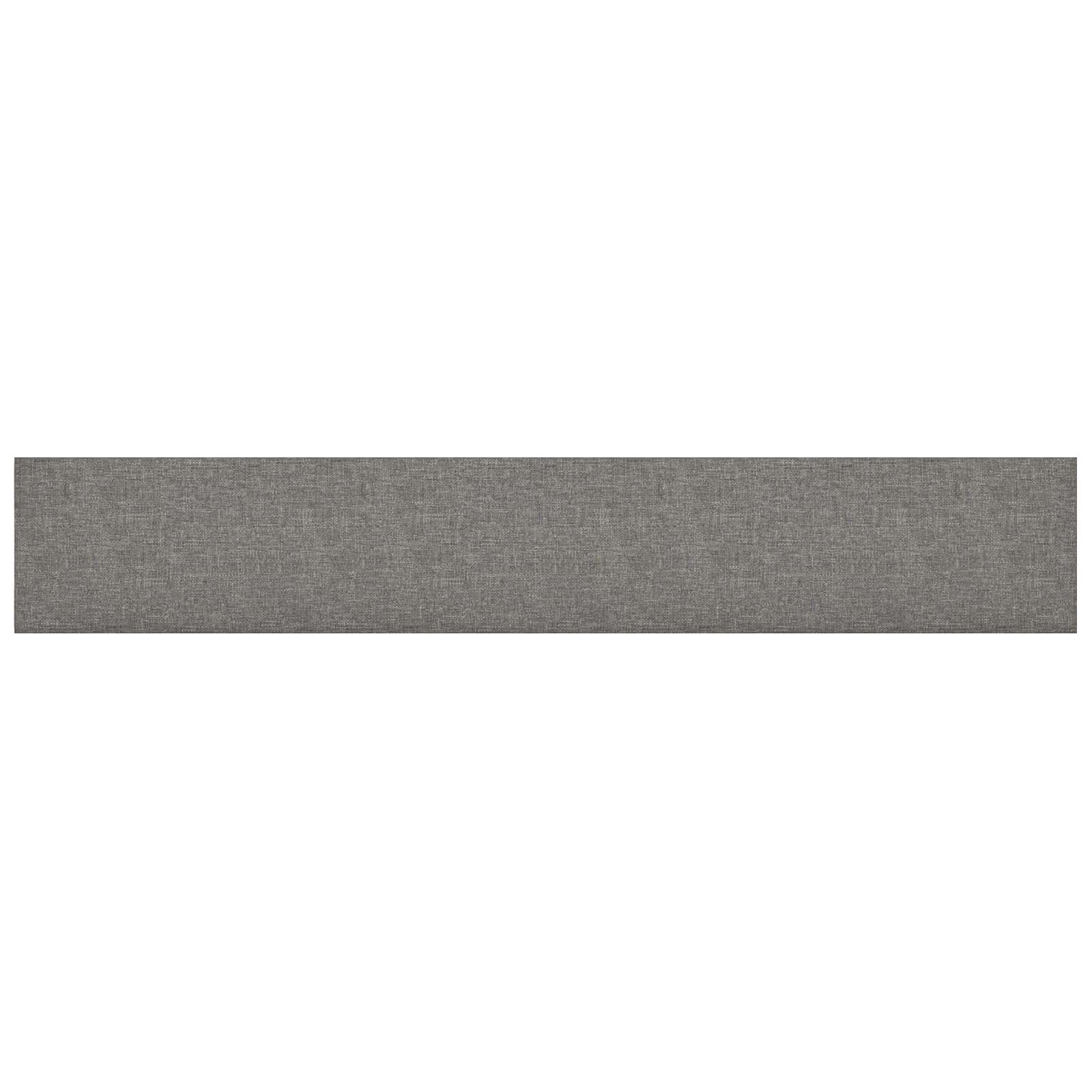 vidaXL Wejściowy zagłówek 12 pcs 90 x 15 cm Jasnoszary tkanina