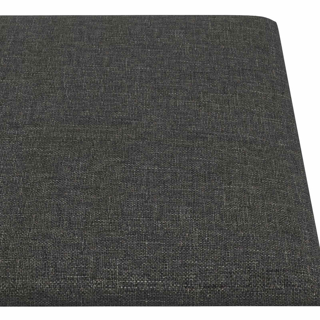 vidaXL Wejściowy zagłówek 12 pcs 90 x 15 cm Ciemnoszary tkanina