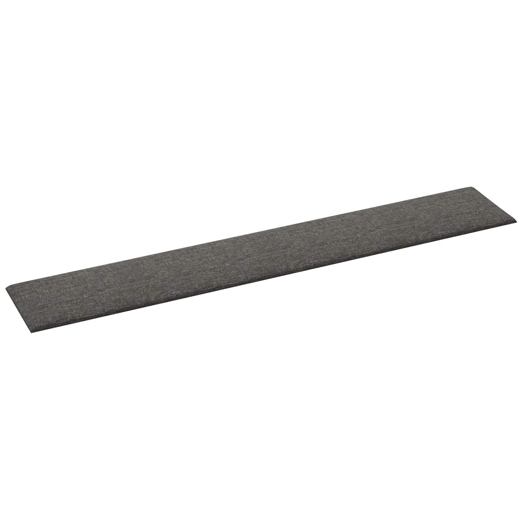 vidaXL Wejściowy zagłówek 12 pcs 90 x 15 cm Ciemnoszary tkanina