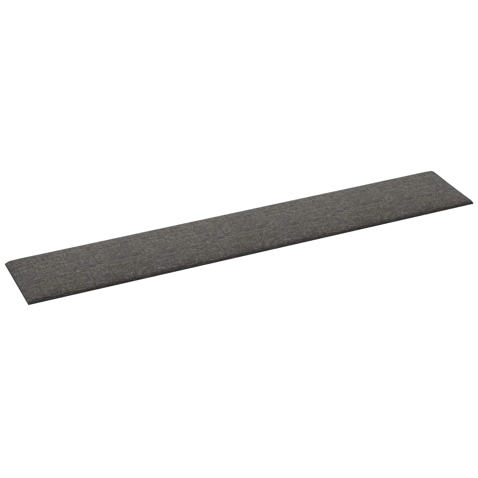 vidaXL Wejściowy zagłówek 12 pcs 90 x 15 cm Ciemnoszary tkanina
