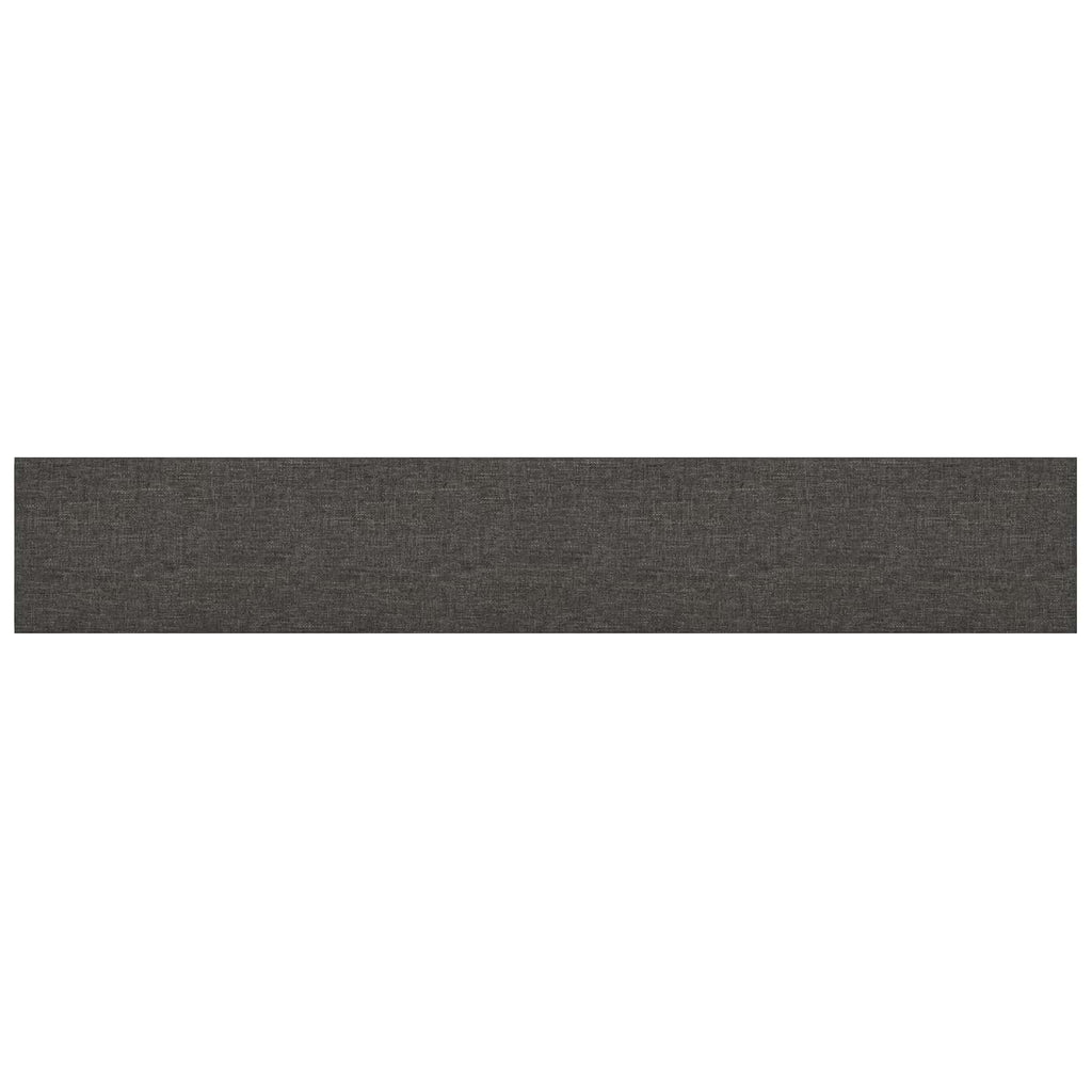 vidaXL Wejściowy zagłówek 12 pcs 90 x 15 cm Ciemnoszary tkanina