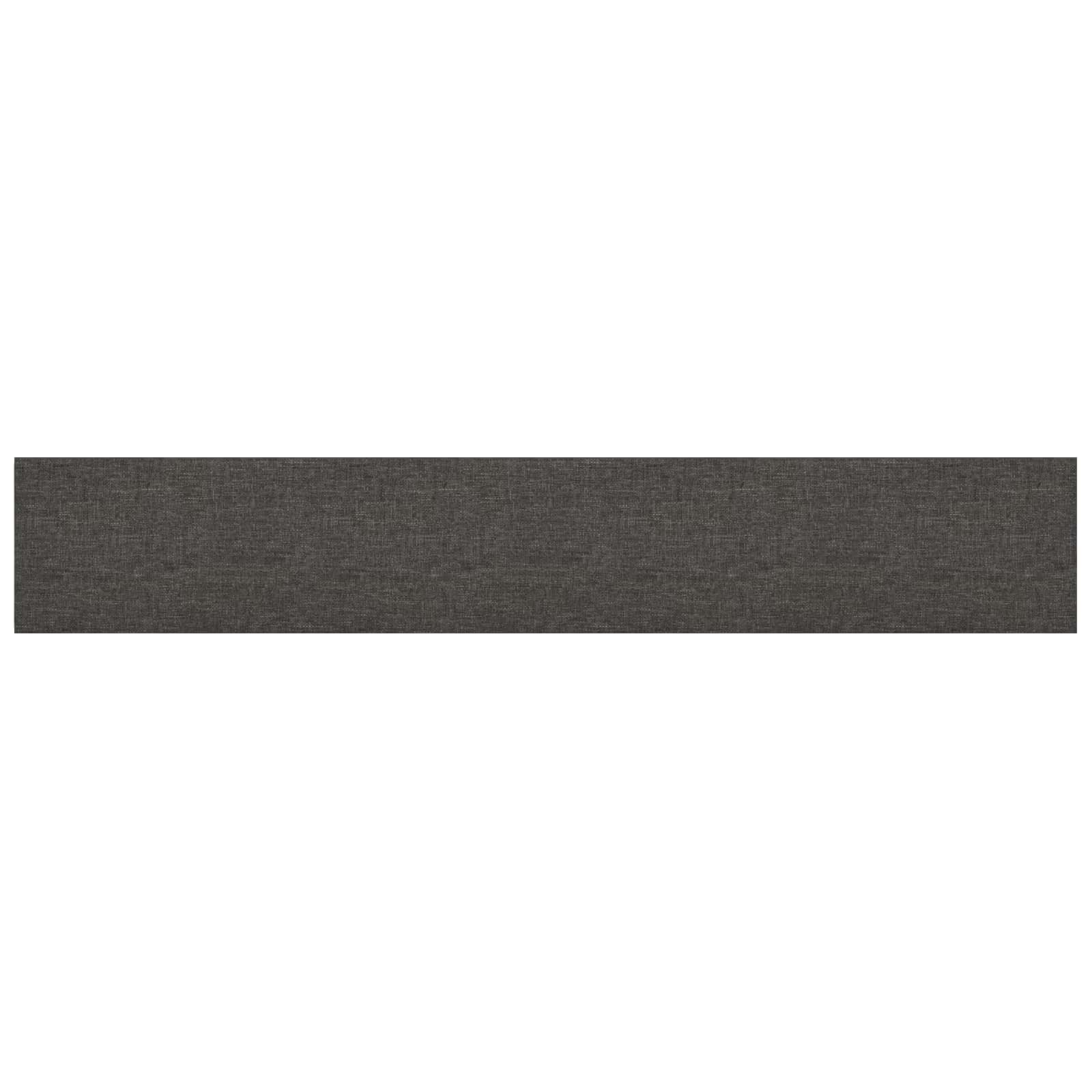 vidaXL Wejściowy zagłówek 12 pcs 90 x 15 cm Ciemnoszary tkanina