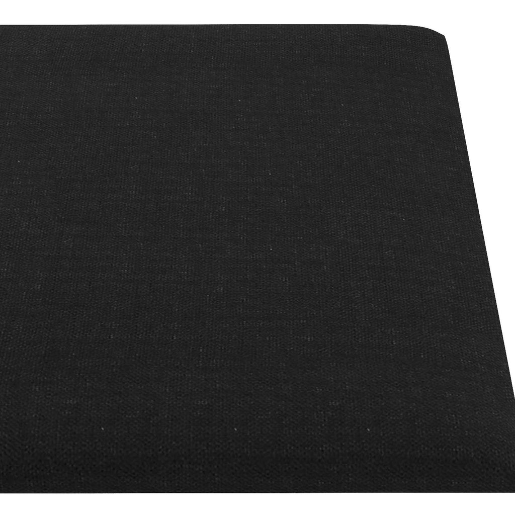 vidaXL Wejściowy zagłówek 12 pcs 90 x 15 cm Czarny tkanina