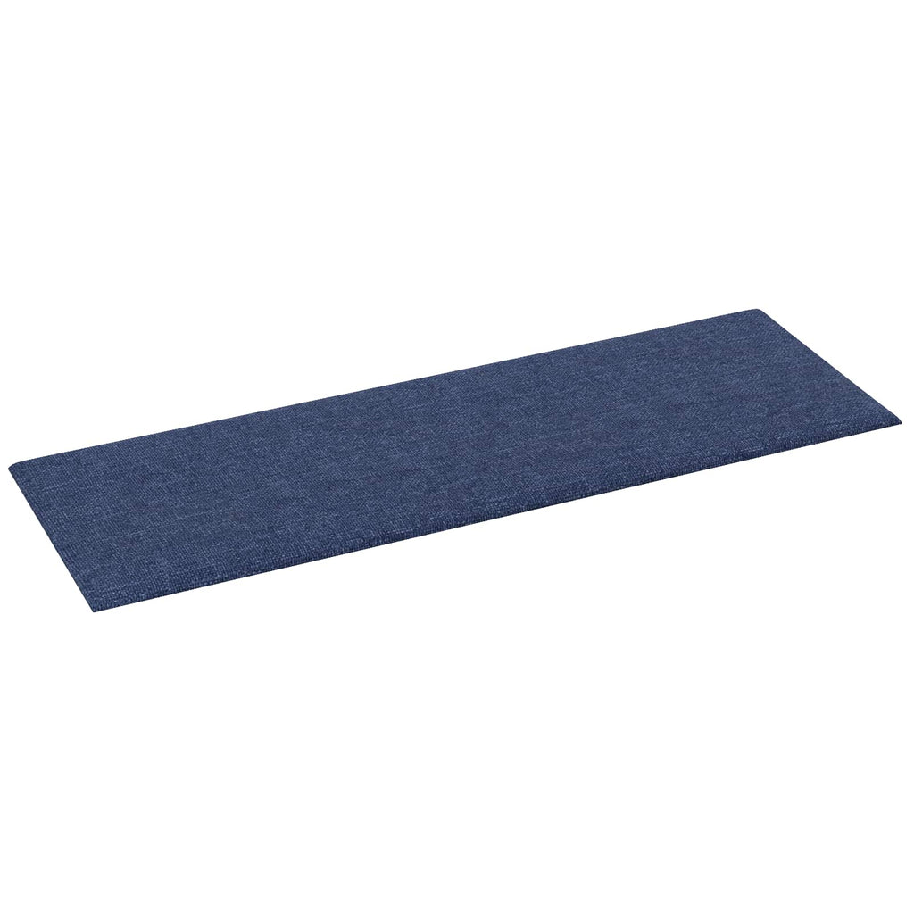 vidaXL Wejściowy zagłówek 12 pcs 90 x 30 cm Niebieski tkanina