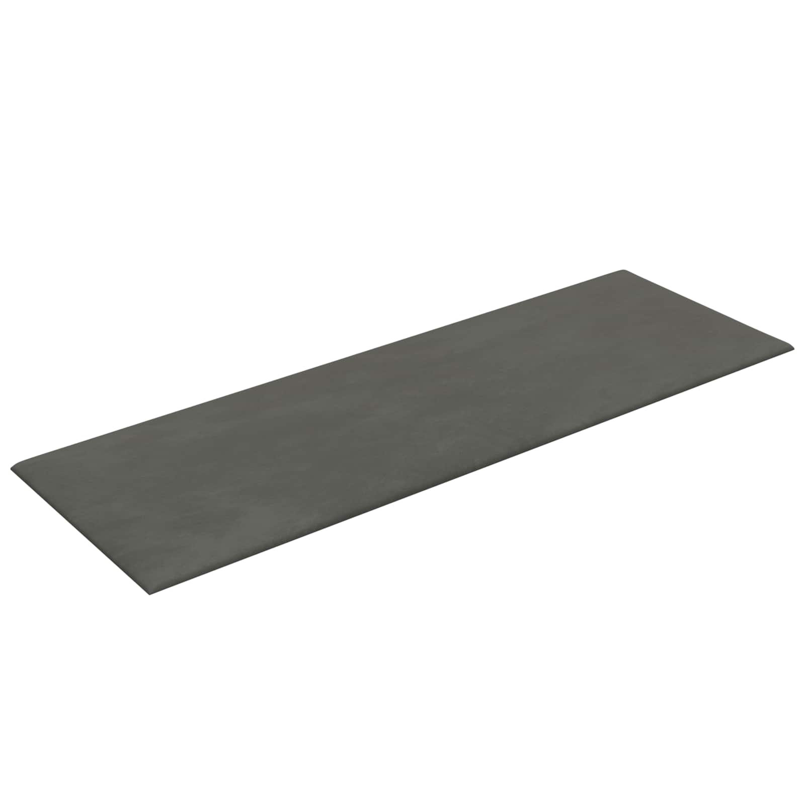 vidaXL Wejściowy zagłówek 12 pcs ciemnoszary Welur