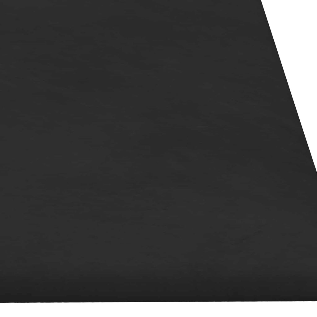 vidaXL Wejściowy zagłówek 12 pcs Czarny Welur