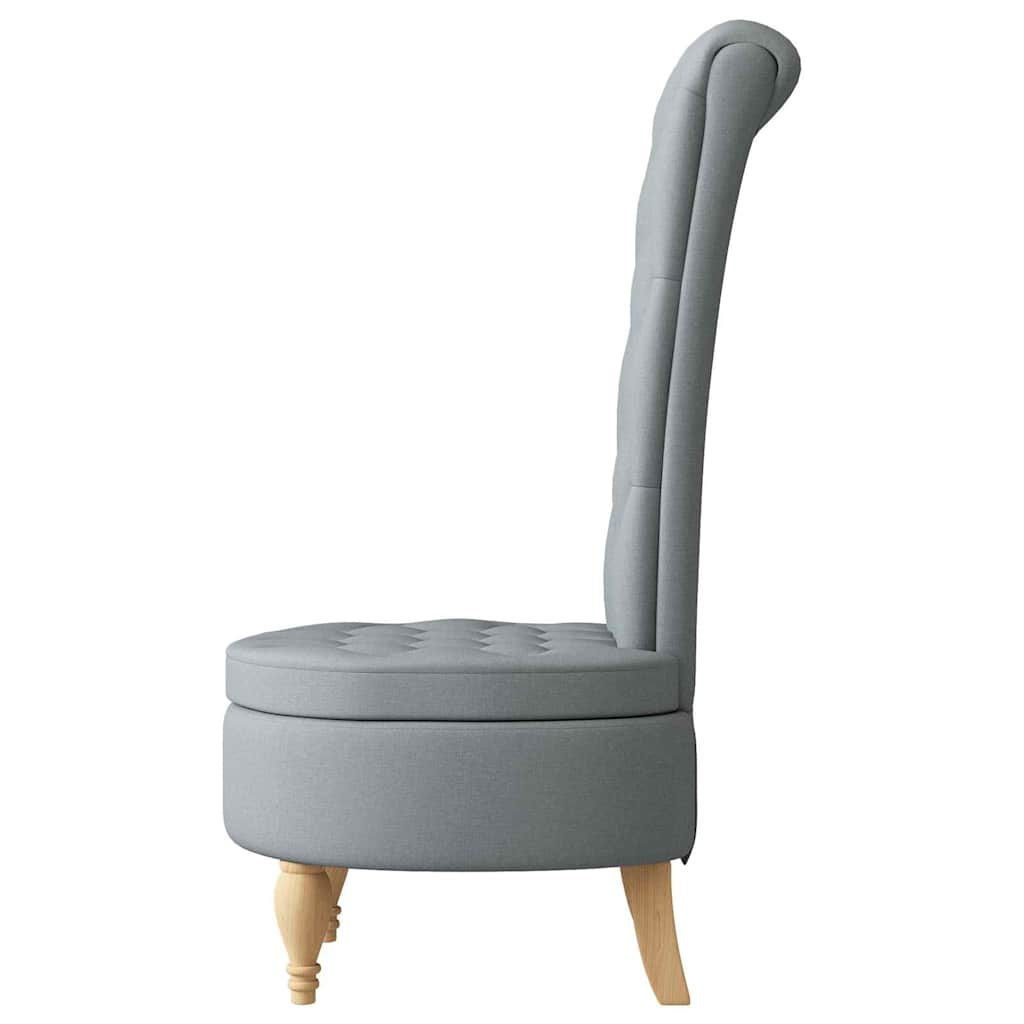 vidaXL Fotel typu slipper Jasnoszary 56,5 x 70 x 110 cm tkanina