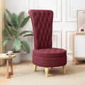 vidaXL Fotel typu slipper Czerwone wino 56,5 x 70 x 110 cm tkanina