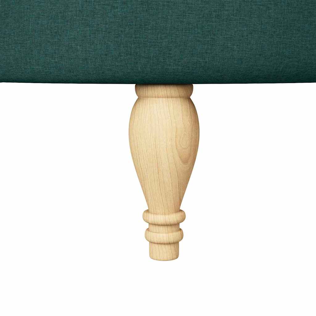 vidaXL Fotel typu slipper Ciemna zieleń 56,5 x 70 x 110 cm tkanina